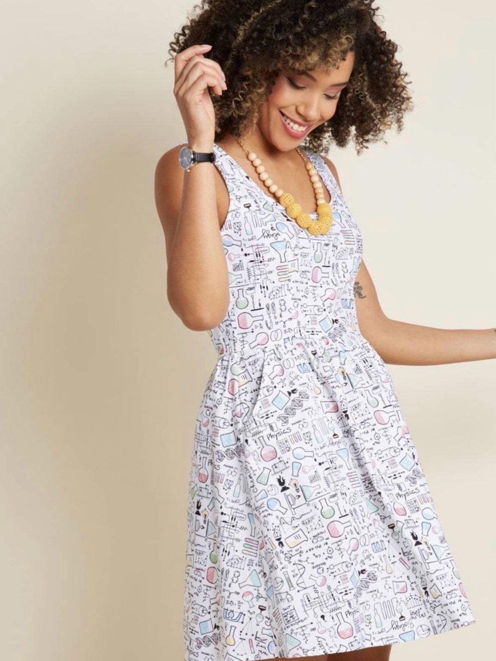 Science skater dress by Retrolicious